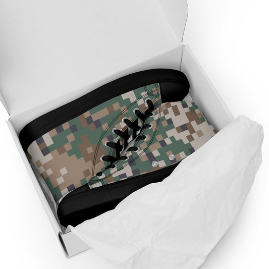 Latvian LATPAT CAMO Mens High-Top Canvas Shoes