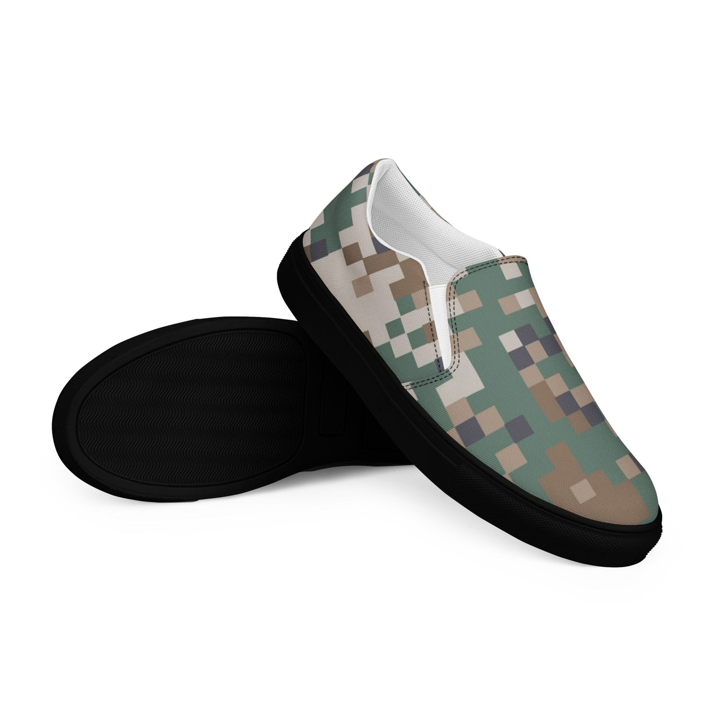 Latvian LATPAT CAMO Mens Slip-On Canvas Shoes