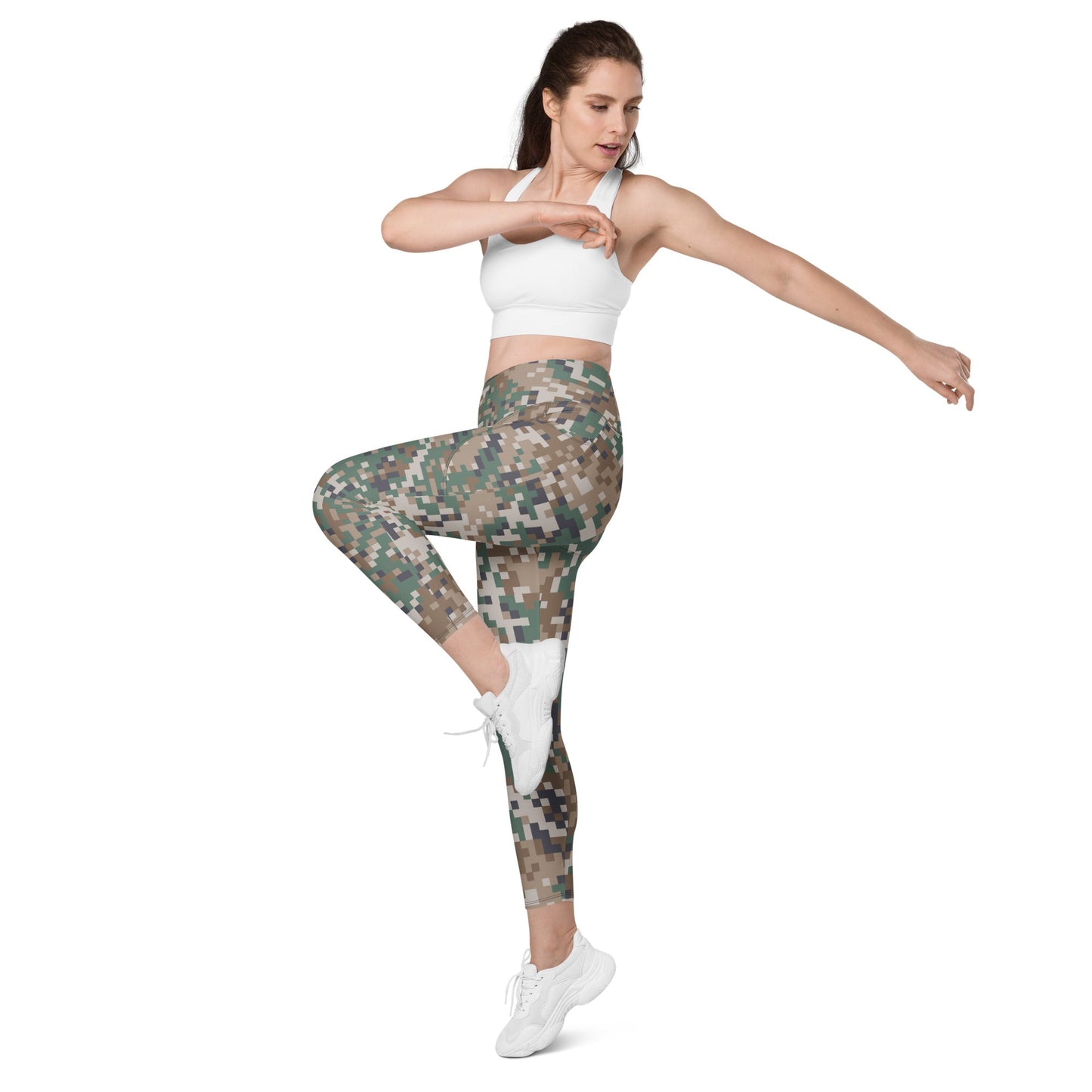 Latvian LATPAT CAMO Womens Leggings with Pockets