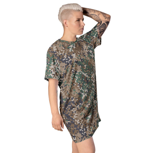 Latvian LATPAT CAMO Womens T-Shirt Dress