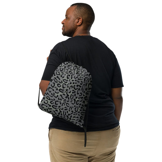 Leopard Spot Grey CAMO Drawstring Bag - Bags