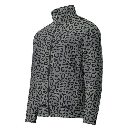 Leopard Spot Grey CAMO Unisex track jacket - Track Jackets
