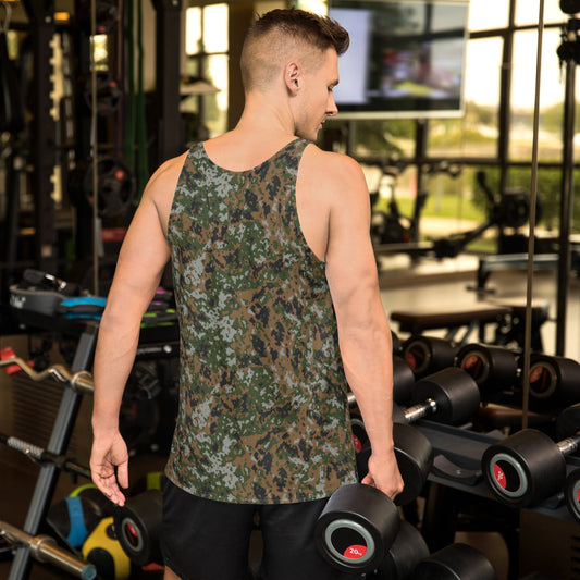 Luxembourg Waldtarndruck CAMO Unisex Tank Top - Tops