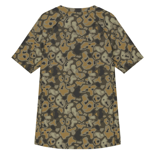 Metal Gear Solid (MGS) Rock CAMO Mens Short-Sleeve Rash Guard - Short-sleeve Guards