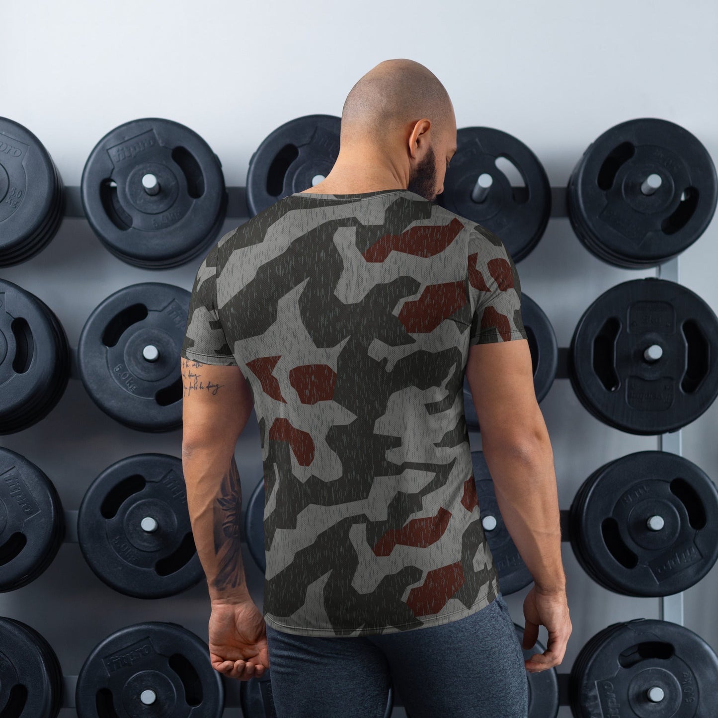 Metal Gear Solid (MGS) Splittermuster Rain Autumn CAMO Mens athletic t-shirt - Athletic T-Shirts