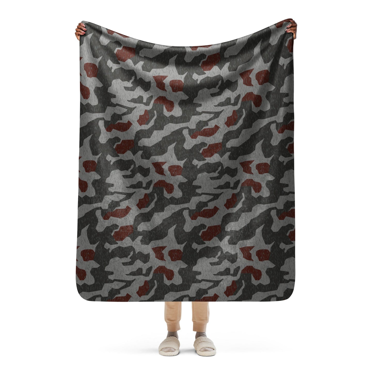 Metal Gear Solid (MGS) Splittermuster Rain Autumn CAMO Sherpa blanket - 50″×60″ - Blanket