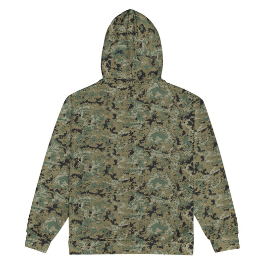Mexican Army Digital Woodland CAMO Unisex zip hoodie - Zip Hoodies