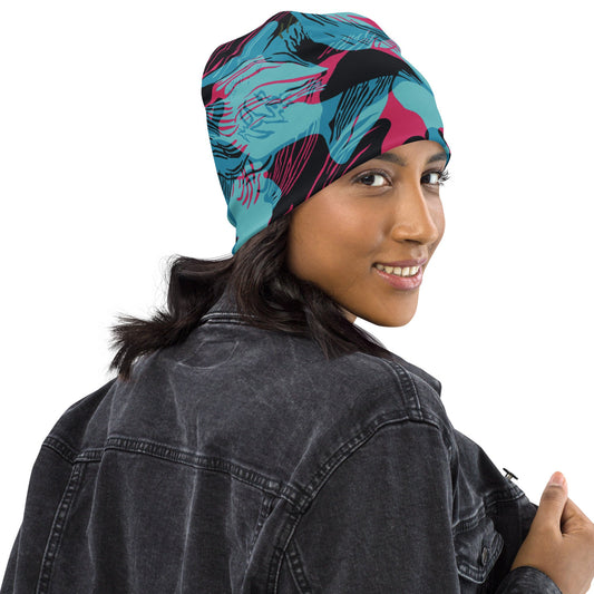 Miami Brushstroke CAMO Beanie - Beanies