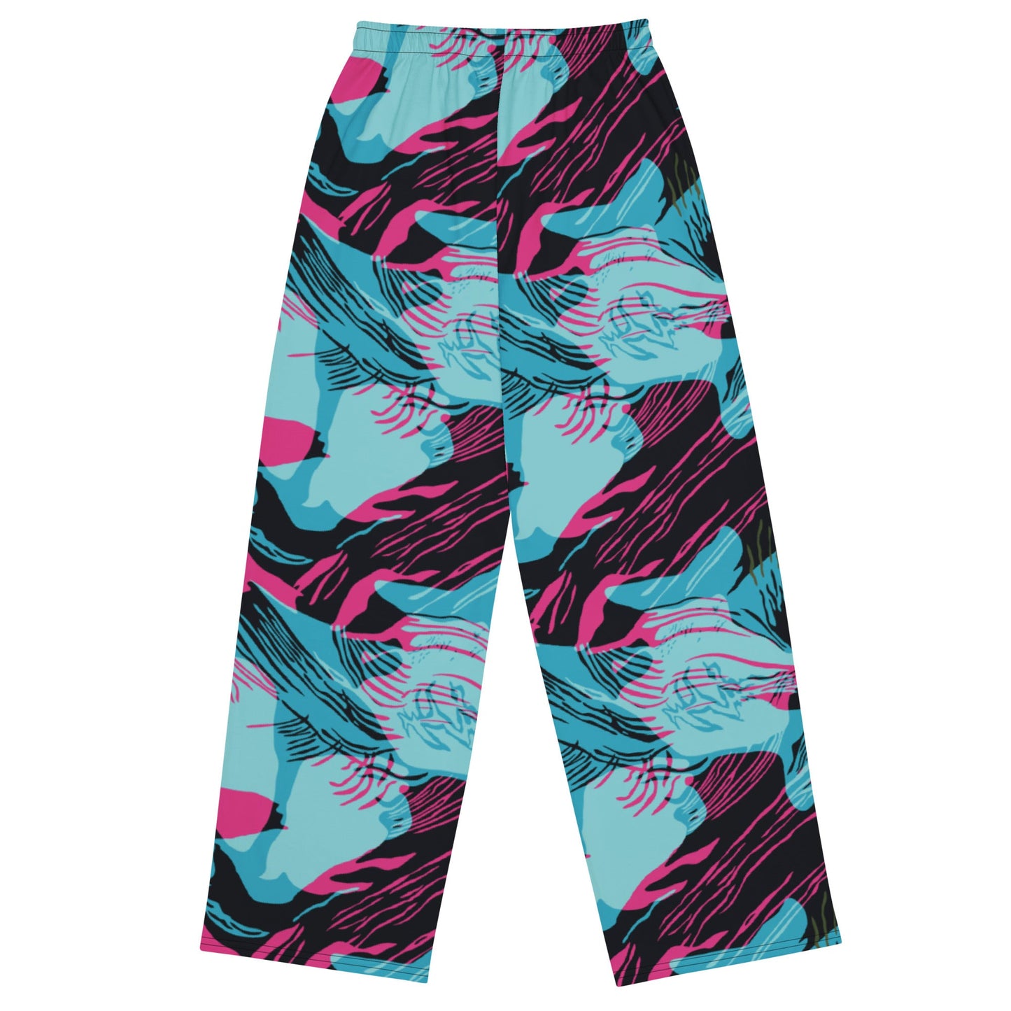 Miami Brushstroke CAMO unisex wide leg pants Wide Pants