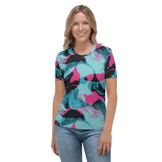 Miami Brushstroke CAMO Women’s T-shirt - XS - Womens T-Shirt
