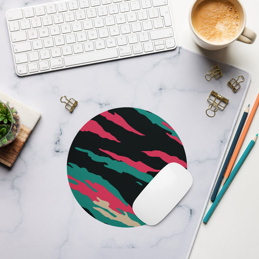 Miami Lizard CAMO Round mouse pad - Mouse Pads