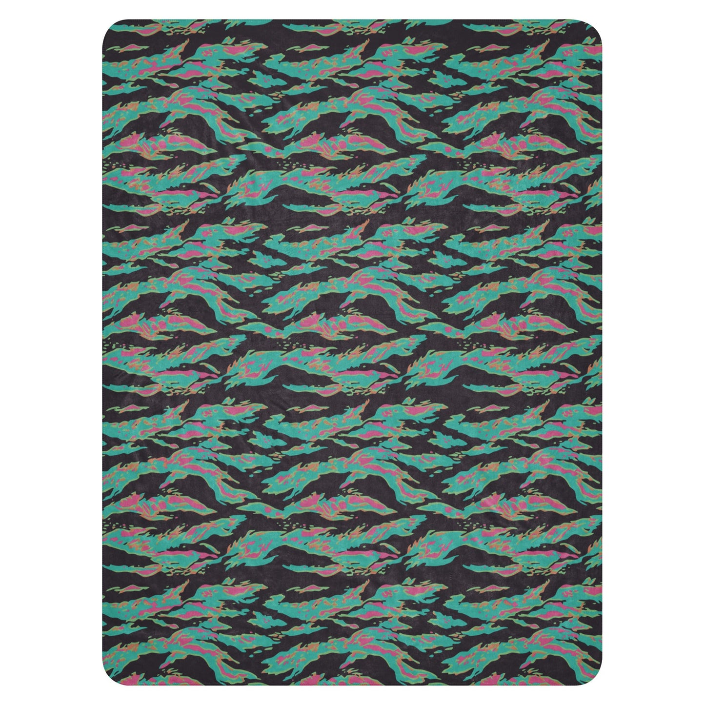 Miami Tiger Stripe CAMO Sherpa blanket - Blankets