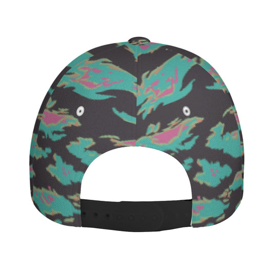 Miami Tiger Stripe CAMO Snapback Ball Cap - U / White