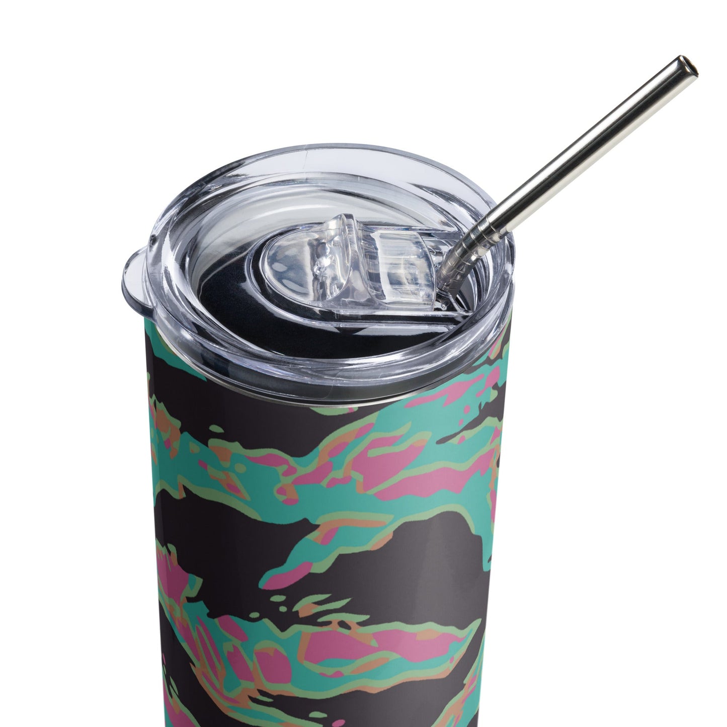 Miami Tiger Stripe CAMO Stainless Steel Tumbler