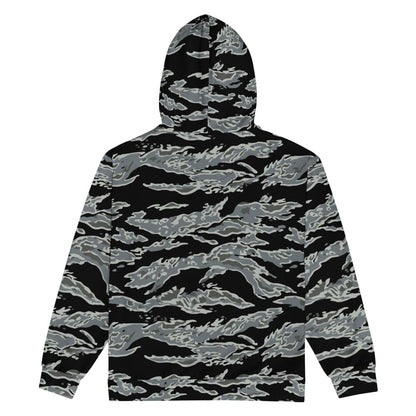 Miami Tiger Stripe Urban Grey CAMO Unisex zip hoodie