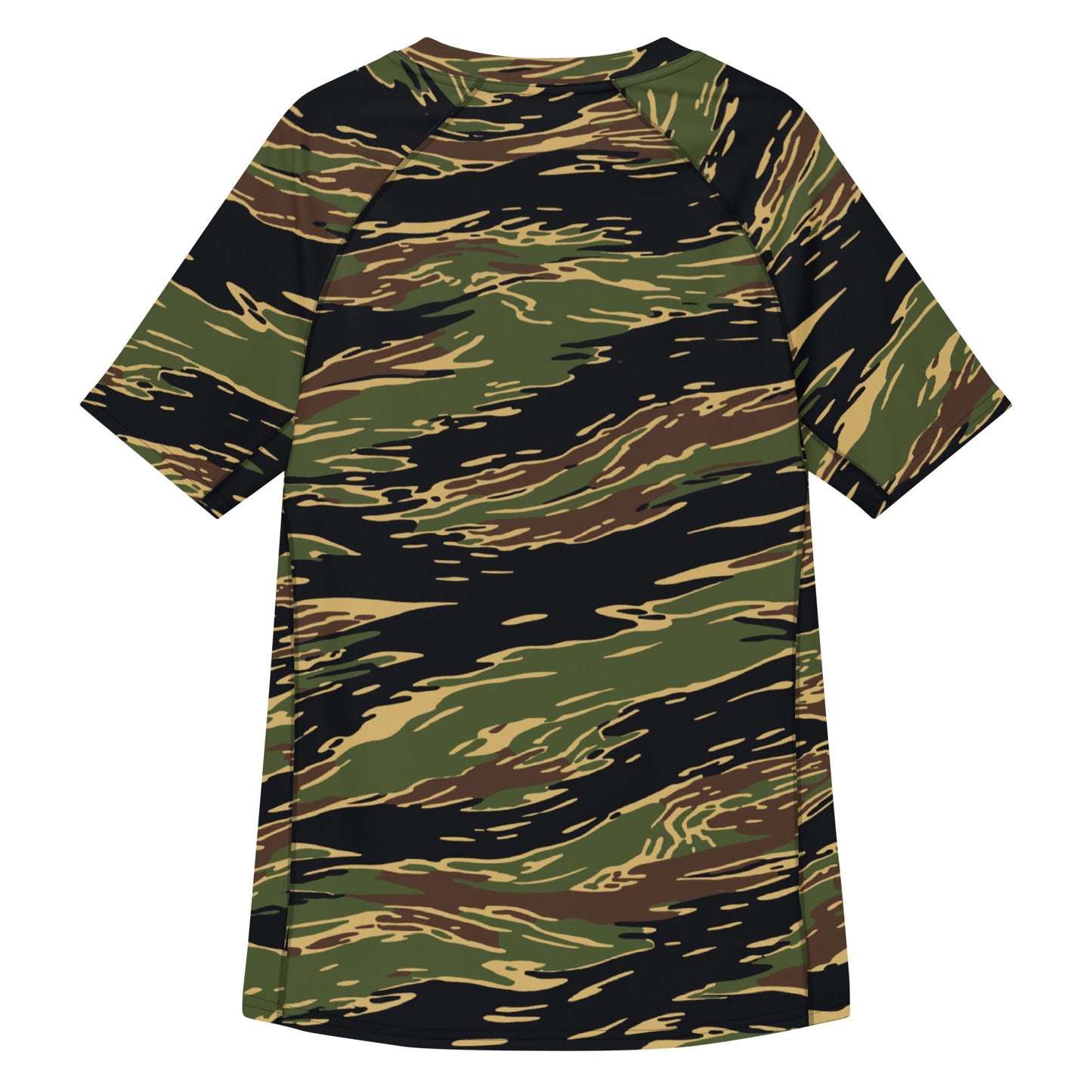 Midnight Fang Tiger Stripe CAMO Mens Short-Sleeve Rash Guard
