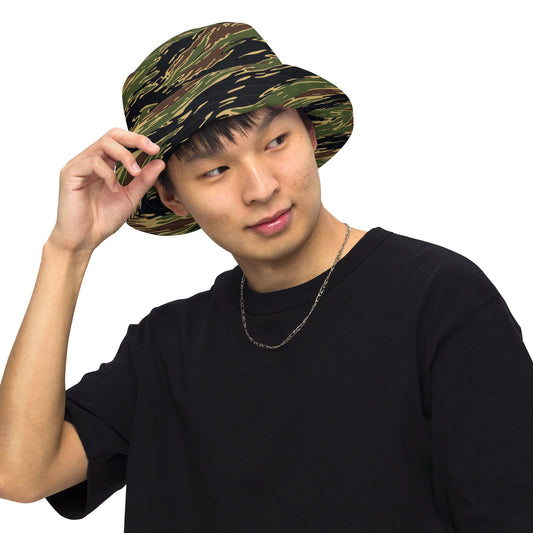 Midnight Fang Tiger Stripe CAMO Reversible Bucket Hat