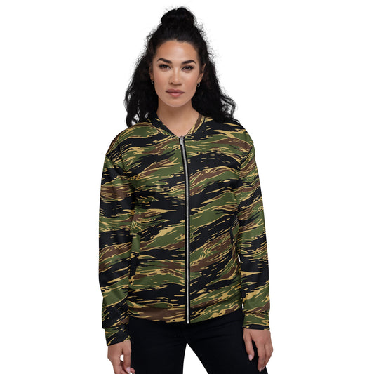 Midnight Fang Tiger Stripe CAMO Unisex Bomber Jacket