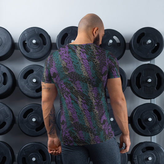 Modern Warfare Dragon Skin Neon CAMO Mens athletic t-shirt - Athletic T-Shirts
