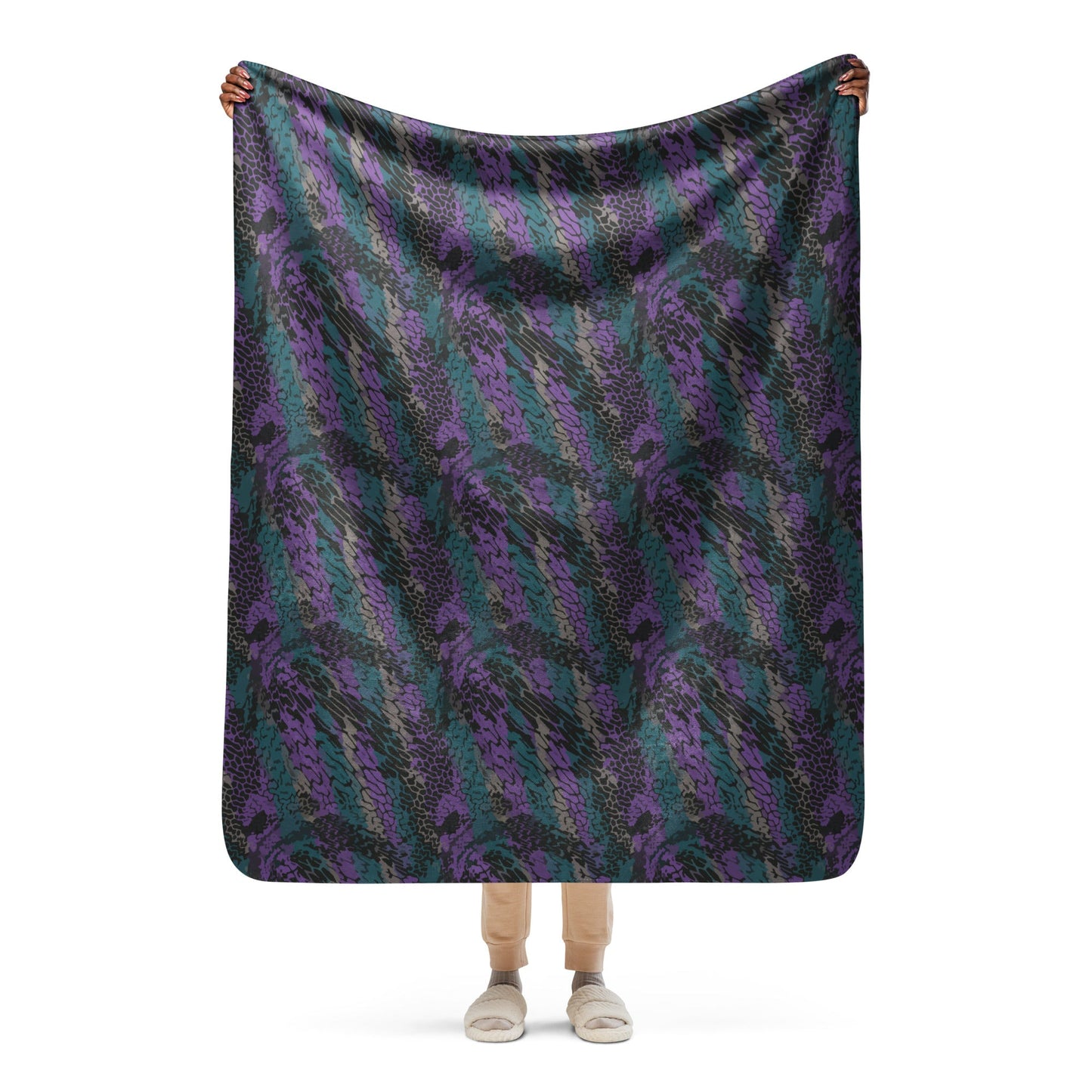 Modern Warfare Dragon Skin Neon CAMO Sherpa blanket - 50″×60″ - Blankets