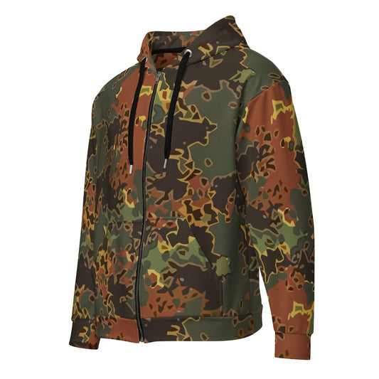 Modern Warfare Fractal Flecktarn Autumn CAMO Unisex zip hoodie Zip Hoodies
