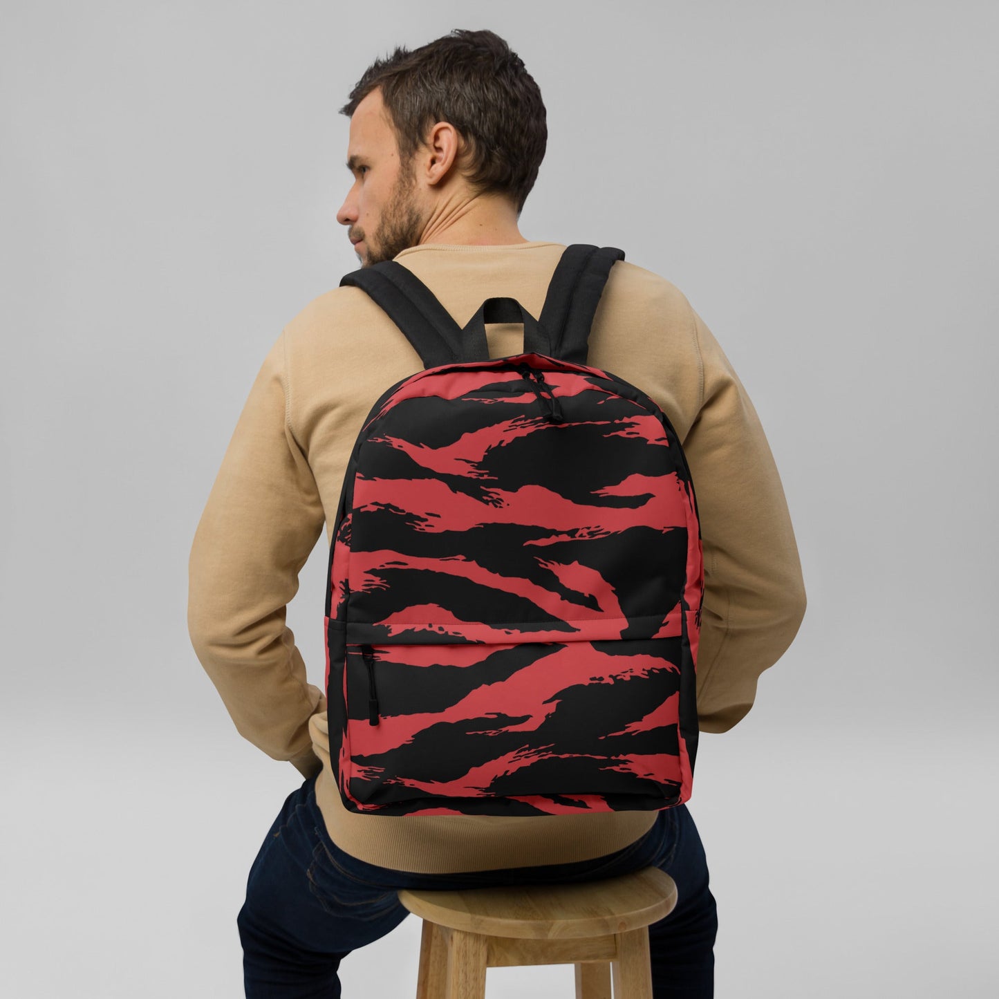 Modern Warfare Tiger Stripe Red and Black CAMO Backpack