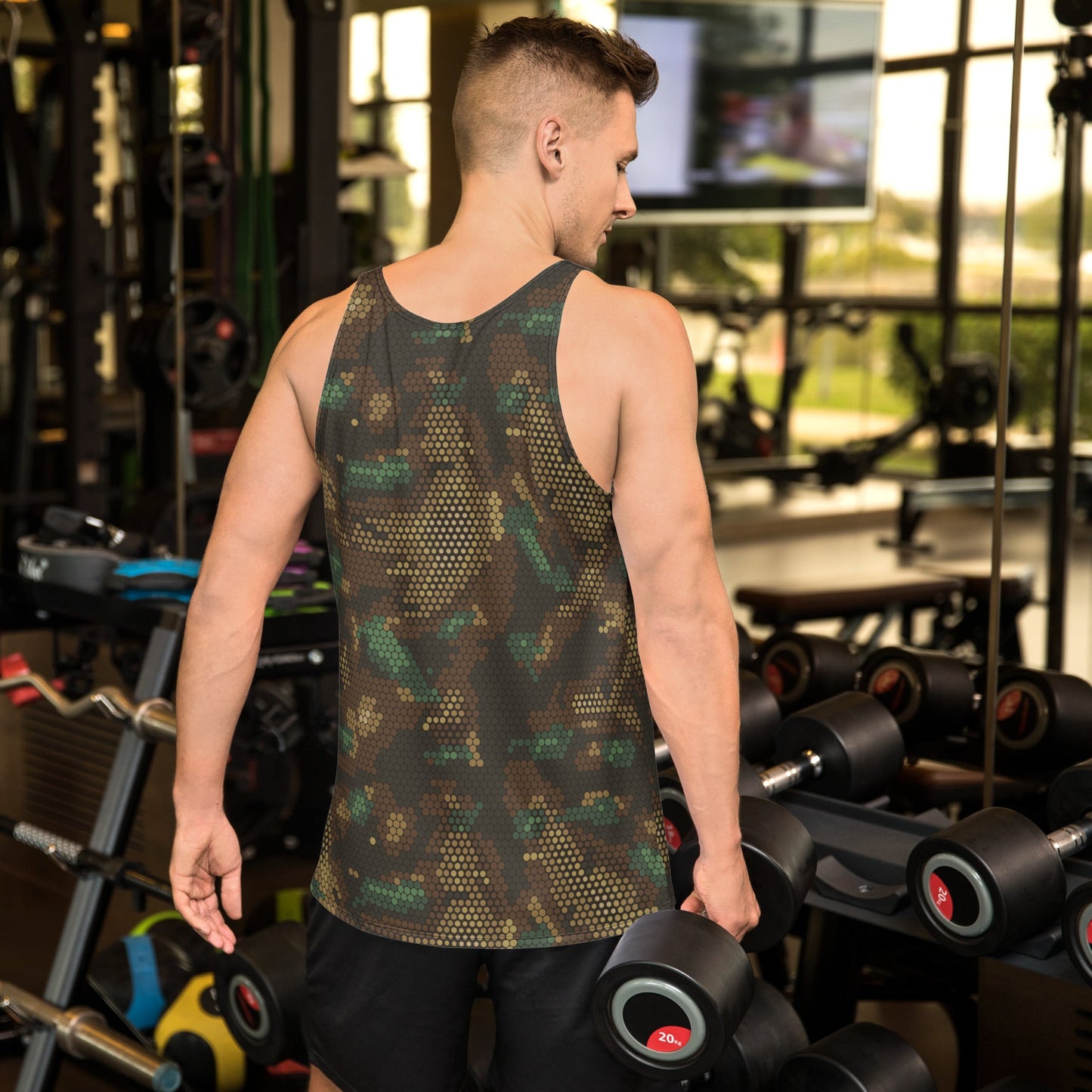 Multi-terrain Dot CAMO Unisex Tank Top - Tops