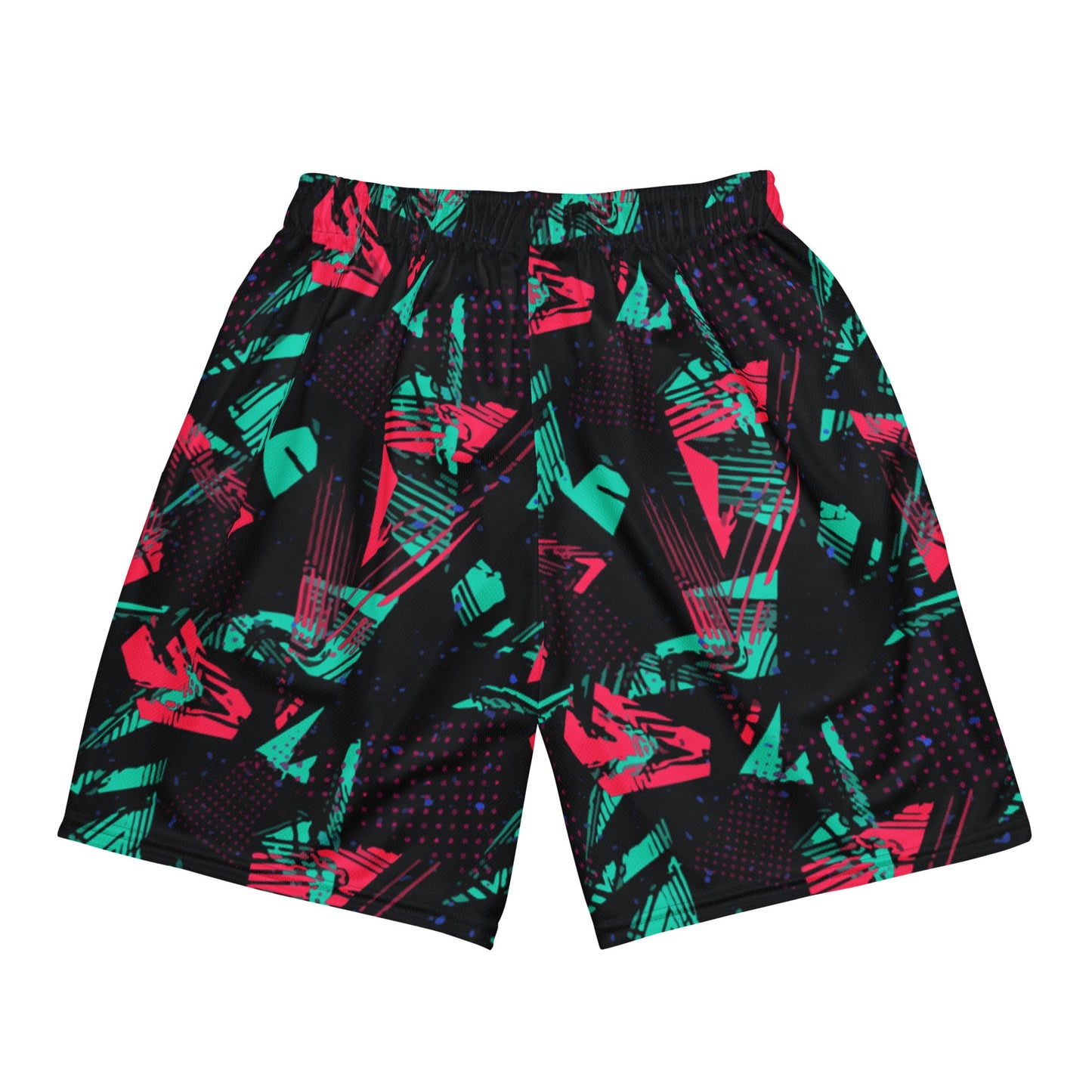 Neon Shatter CAMO Unisex Mesh Shorts