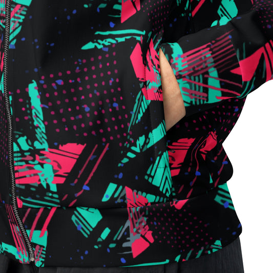 Neon Shatter CAMO Unisex Track Jacket