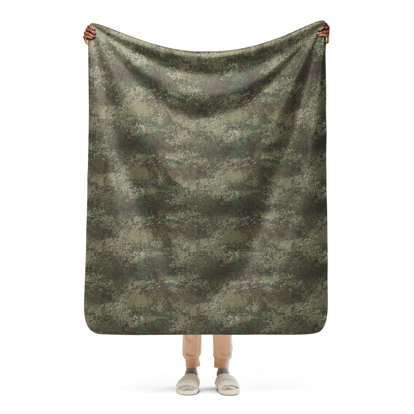 New Zealand Multi-Terrain CAMO Sherpa blanket - 50″×60″ - Blankets