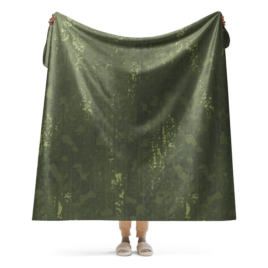 Night Desert Honeycomb CAMO Sherpa blanket - 60″×80″