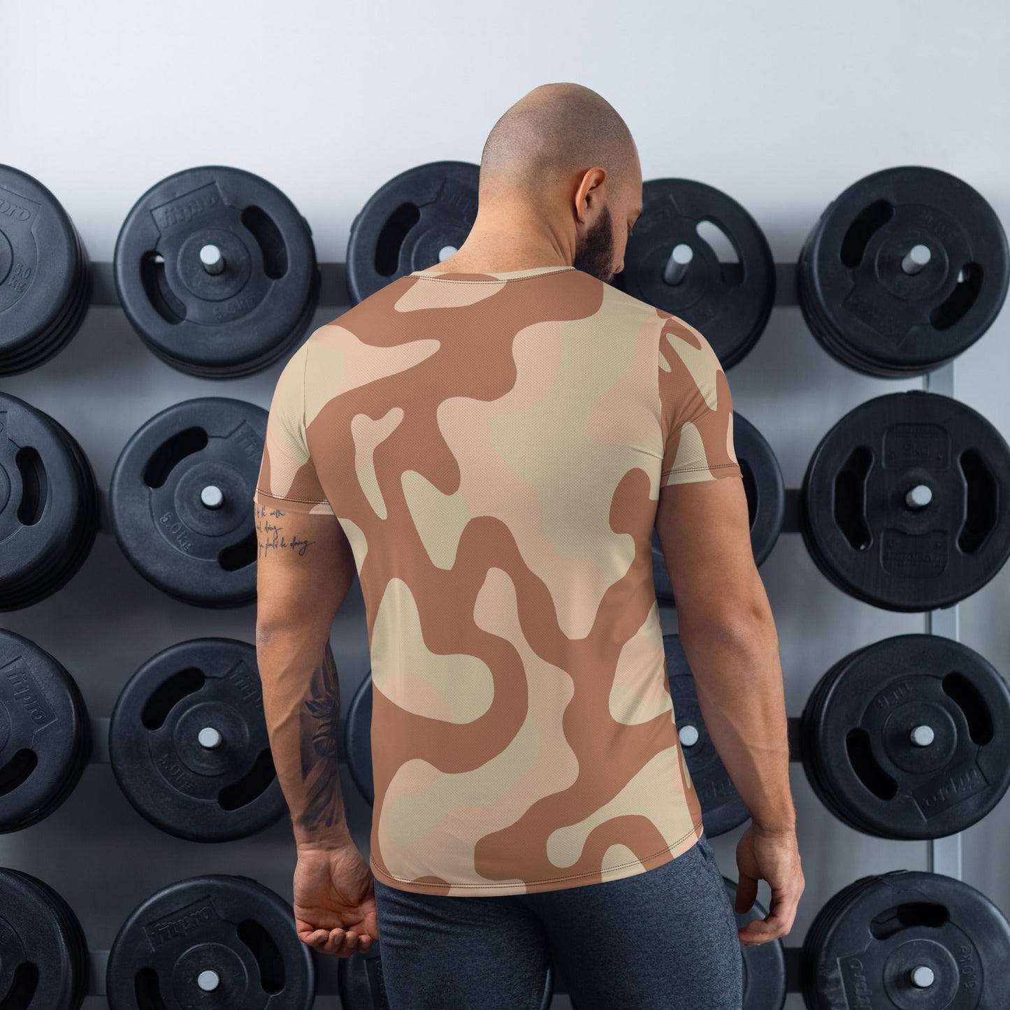 Norwegian M03 Desert CAMO Mens Athletic T-shirt - T-Shirts