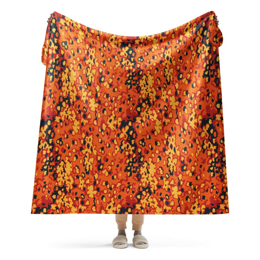 Oakleaf Glow-Oak Hunter Orange CAMO Sherpa blanket - 60″×80″