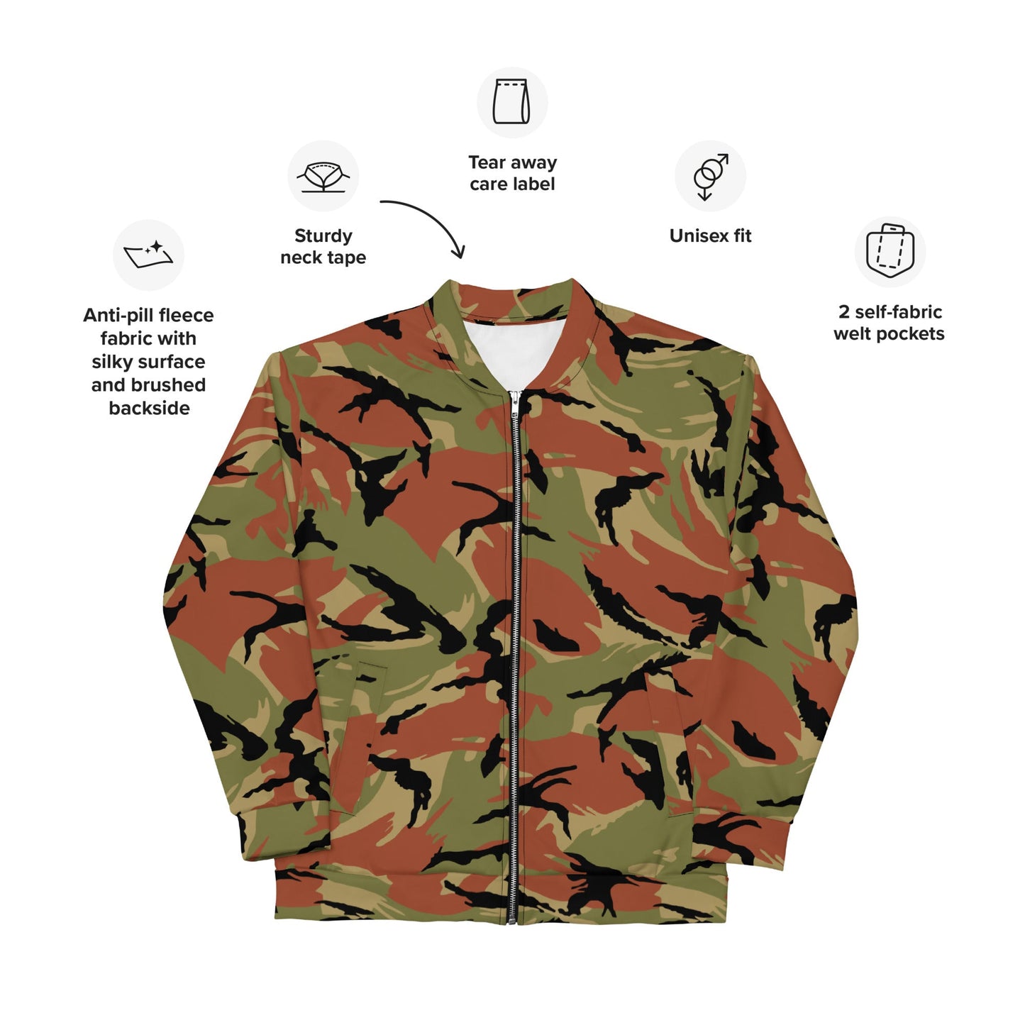Omani DPM Royal Army CAMO Unisex Bomber Jacket - Jackets