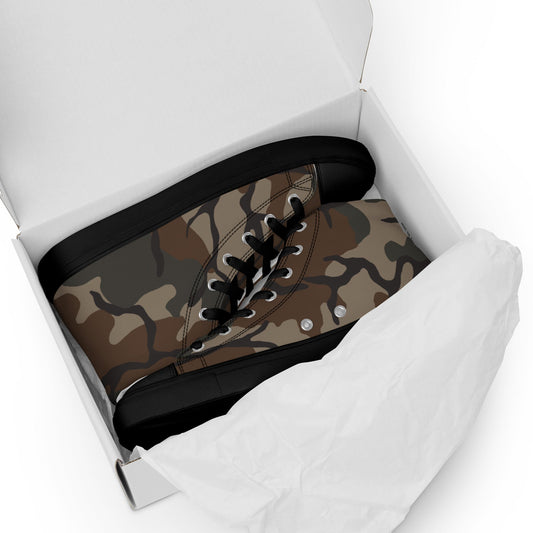 Philippine Marine Corps Malunggay CAMO Mens high top canvas shoes - High Top Canvas Shoes
