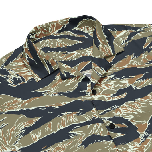 Philippine Tiger Stripe Special Forces Distinctive Uniform (SDFU) CAMO Unisex button shirt - Button Shirts