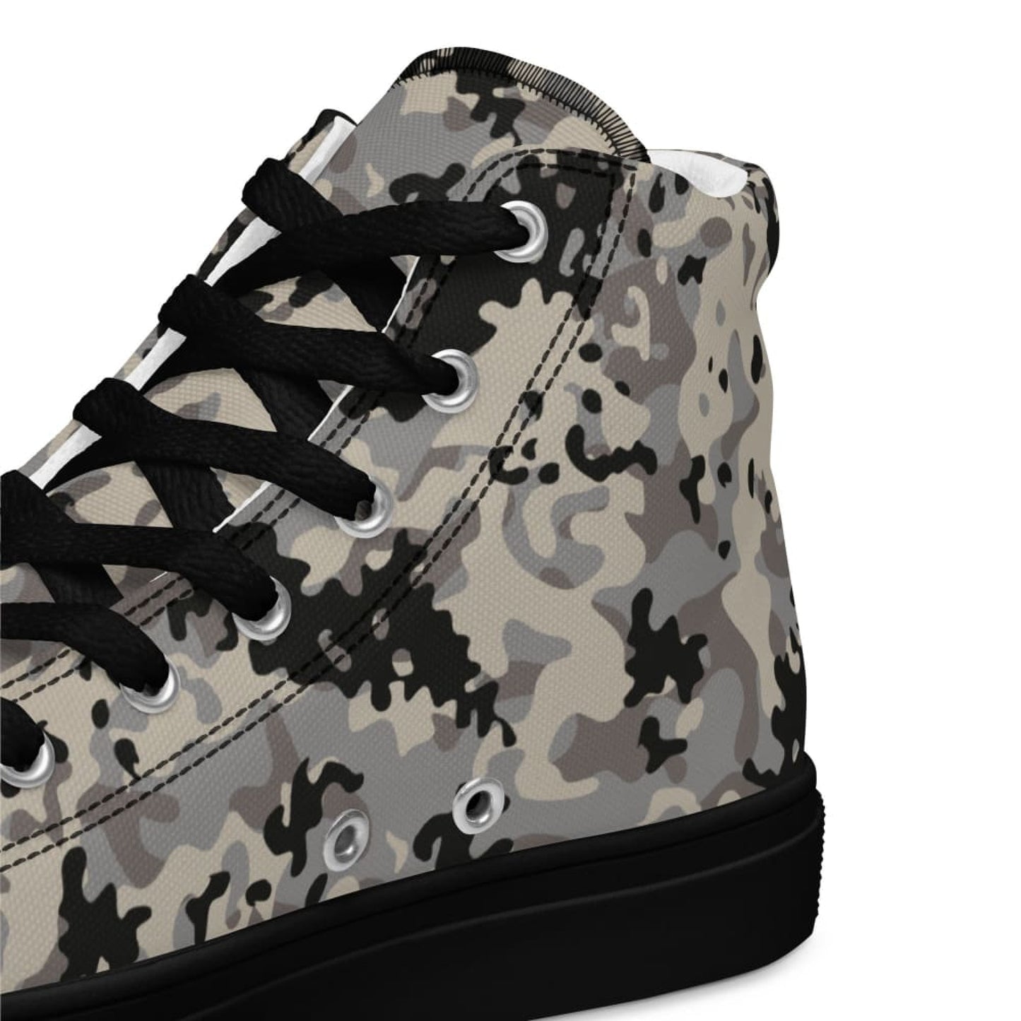 Polish Flecktarn Urban Anti-Terrorist CAMO Mens high top canvas shoes - High Top Canvas Shoes