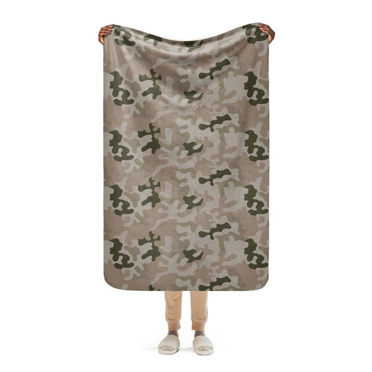 Polish WZ2000 Desert Pantera CAMO Sherpa blanket - 37″×57″ - Sherpa Blanket