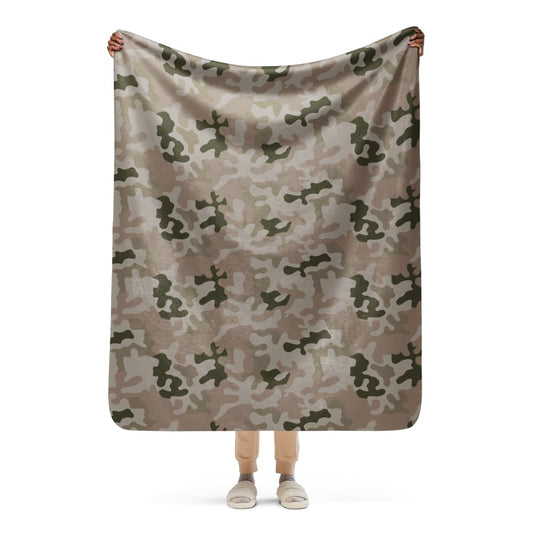 Polish WZ2000 Desert Pantera CAMO Sherpa blanket - 50″×60″ - Sherpa Blanket
