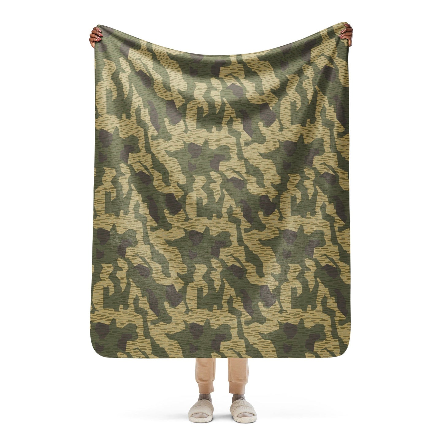 Polish Splittermuster WZ56 CAMO Sherpa blanket - 50″×60″ - Blankets