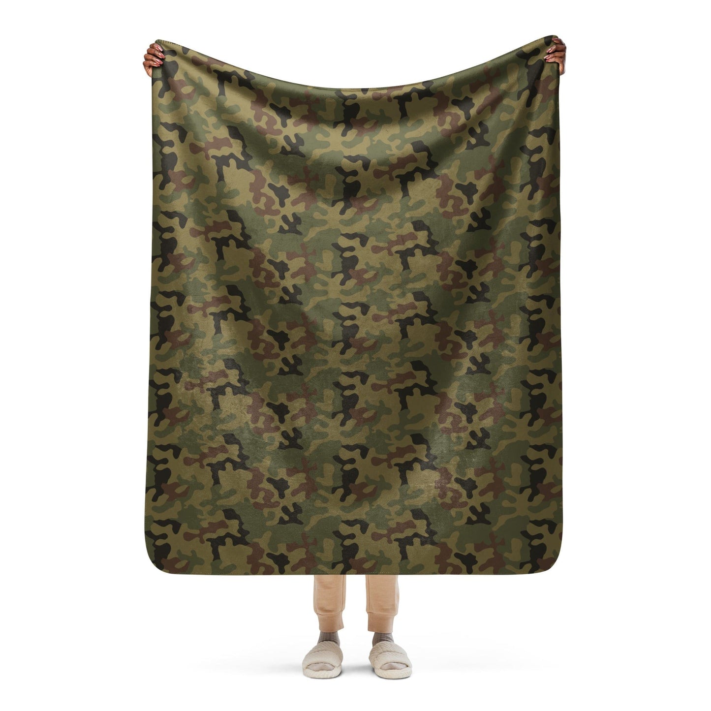 Polish Pantera WZ93 CAMO Sherpa blanket - 50″×60″ - Blankets