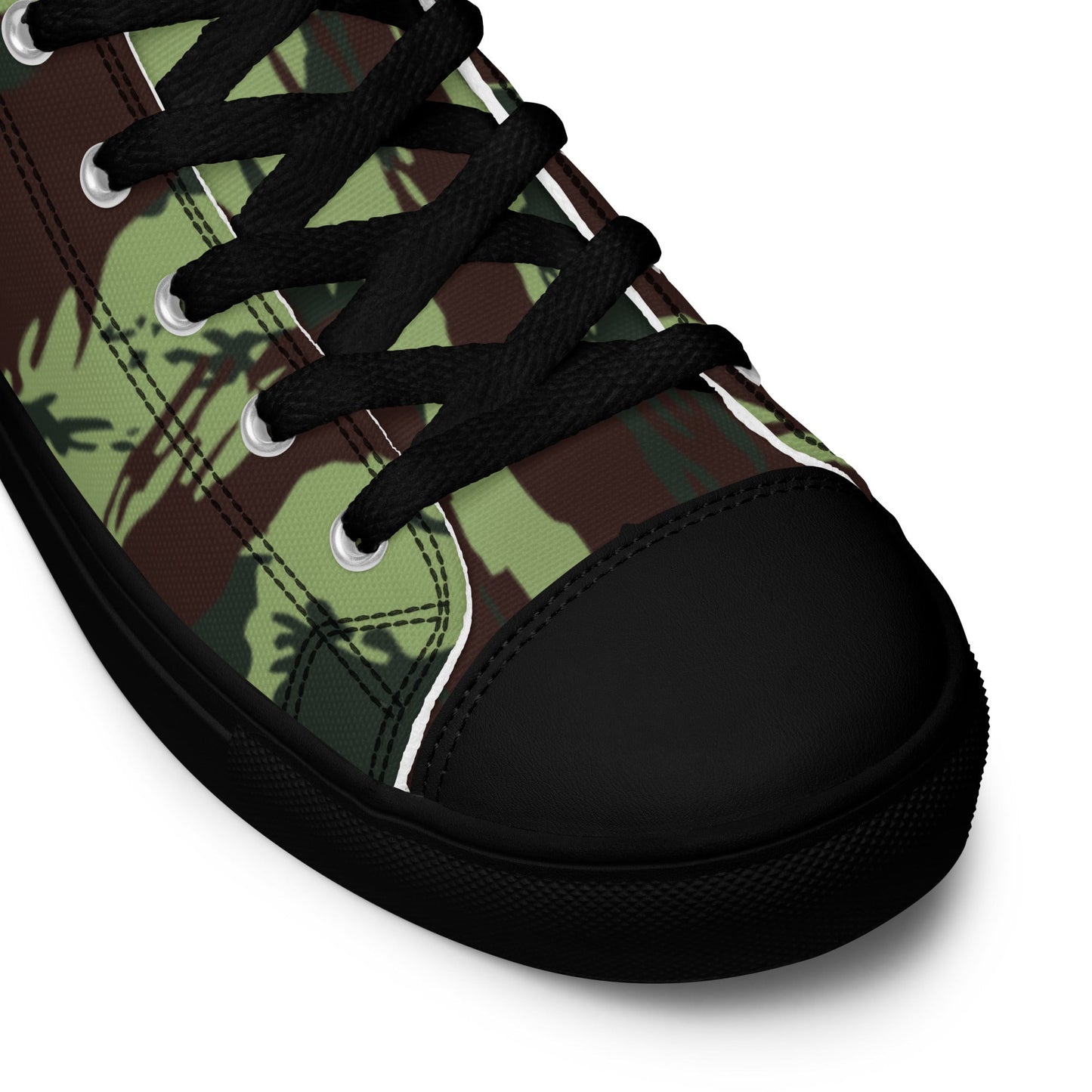Portuguese Lizard Vertical CAMO Mens high top canvas shoes - High Top Canvas Shoes