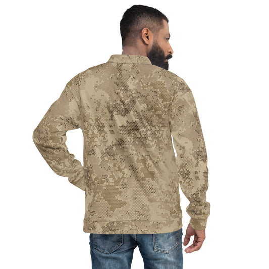Rattlesnake Hex Desert CAMO Unisex Bomber Jacket - Jackets