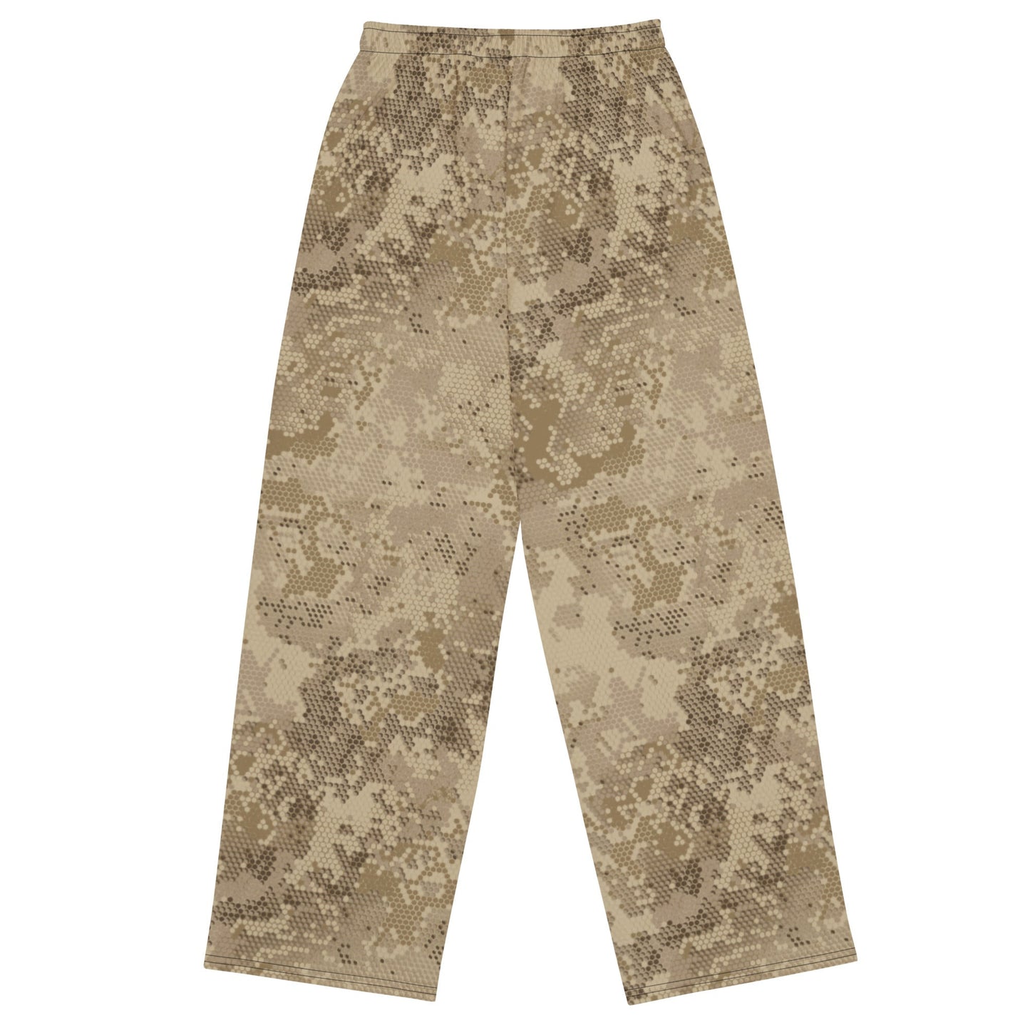 Rattlesnake Hex Desert CAMO unisex wide-leg pants - Wide-leg Pants