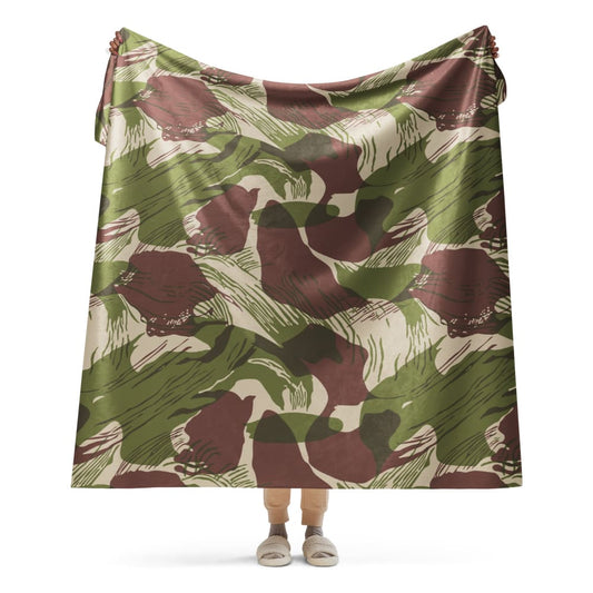 Rhodesian Brushstroke Adder/Adro CAMO Sherpa blanket - 60″×80″ - Sherpa Blanket