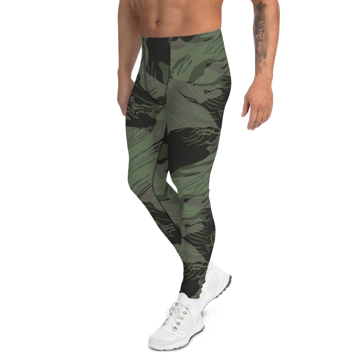 Rhodesian Brushstroke Night CAMO Mens Leggings