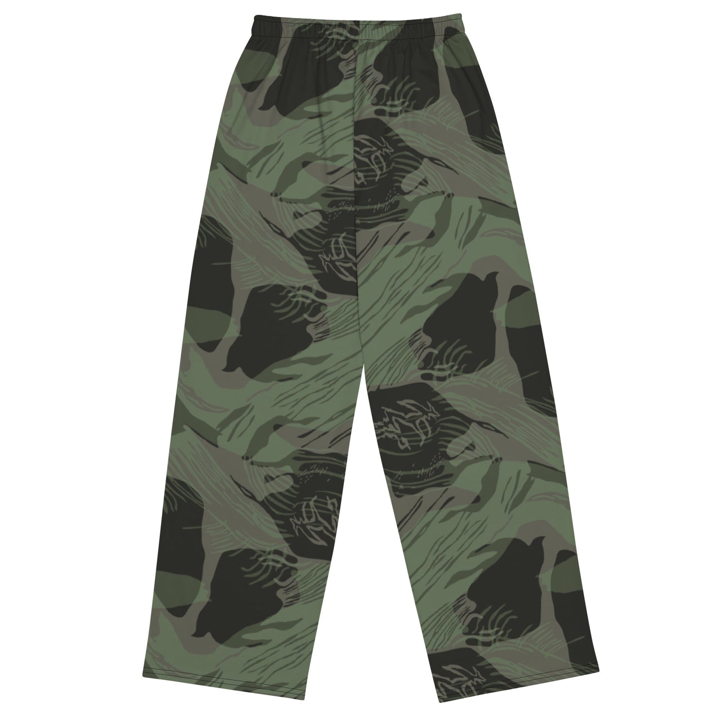 Rhodesian Brushstroke Night CAMO unisex wide leg pants Wide Pants