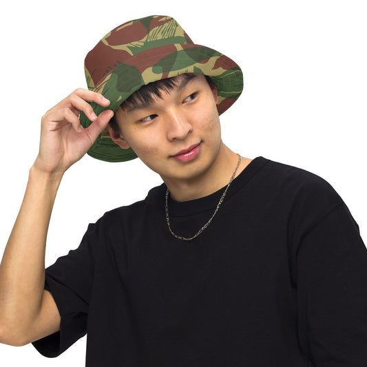 Rhodesian Brushstroke Sunburst CAMO Reversible bucket hat - Bucket Hats