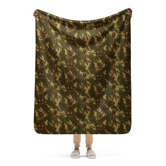 Rhodesian Brushstroke Transkei CAMO Sherpa blanket - 50″×60″