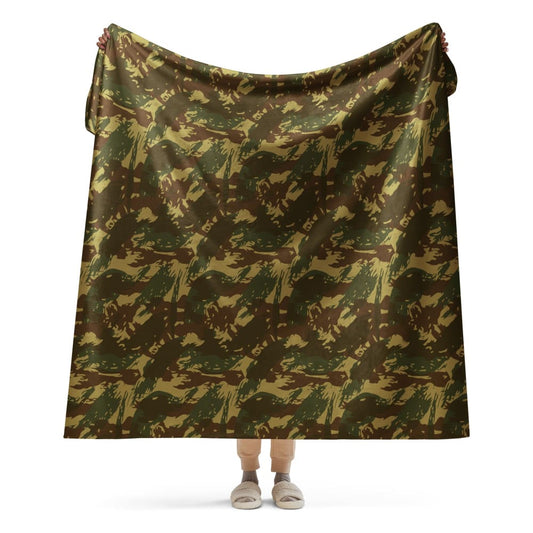 Rhodesian Brushstroke Transkei CAMO Sherpa blanket - 60″×80″
